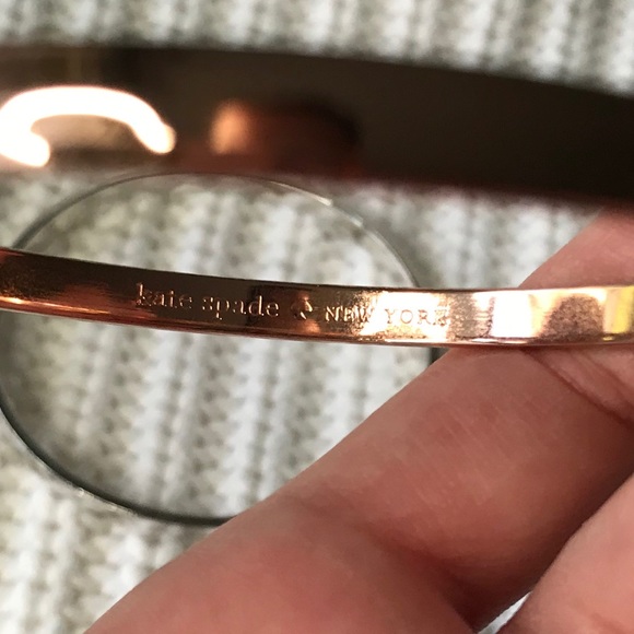 Kate Spade Elegant Gold, Silver, and Rose Gold Bangle Set - Picture 6 of 11